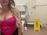 Pissing in public toilets and filming myself POV