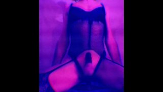 First anal vidéo of a sissy in chastity. She loves anal.