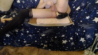 Wild sex with my toys until I cum FemBoyfuckdildo