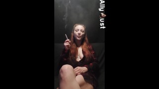 Hot milf seduces her step son into smokey fuck