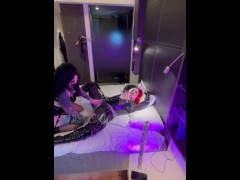 Finnish domme uses her rubber fuckdoll