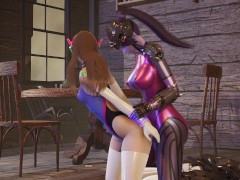 Overwatch widowmaker fucks D.Va