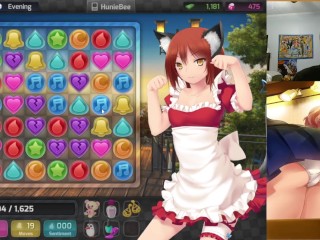 Встреча с девушкой-кошкой в парке (HuniePop) [Без цензуры]