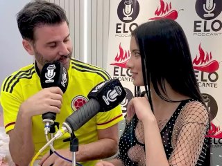 EloPodcast showing him ass in a horny interview with Ambar Prada