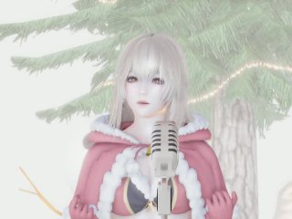 mmd dance, blonde, small tits, 60fps