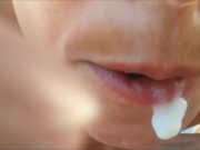 Preview 4 of Mouth full of cum - Compilation