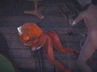 Furry Hentai Foxy sex with Tanuki