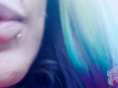 Sissy Brainwash AMSR Whisper Latex Femdom Rainbow hair Tattooed Mistress Suicide girl Slave Dominati