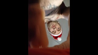 Специальное рождественское видео: грубое обращение с вашим ртом и горлом, обзывание / сабмиссивный POV