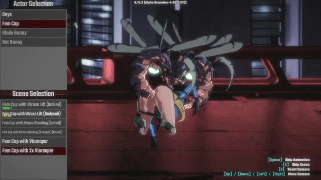 Ophelia Plays 'pure Onyx' - Animation Gallery - Fem Cop & 2 Vioreapers (No Commentary)