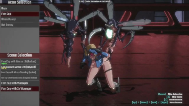 Ophelia Plays 'pure Onyx' - Animation Gallery - Fem Cop & 2 Vioreapers (No Commentary)