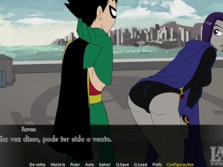 Teen Titans ep 14 Treinamento com Ravena, Beijos e tapas na Bunda como recompensa