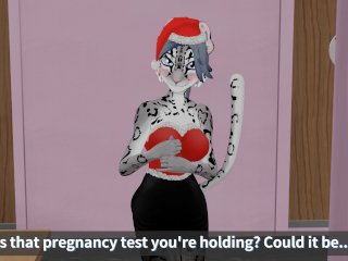 female orgasm, christmas special, snow leopard, vaginal sex