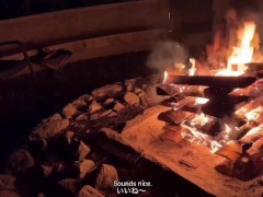 グランピング旅行後にテントの中でバレないようにセックスしたら興奮しすぎて連続イキする素人カップル　野外露出 投稿 ハメ撮り 個人撮影 声我慢 イキまくり 変態 手コキ おっぱい 美乳 巨乳 えむゆみ 7/16