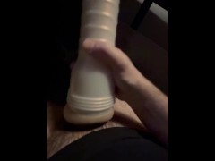 Moaning loud while creampied Next Level Fleshlight