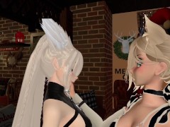 Santa's Lil Helper gets in heat and Breeds with Lusty Kitsune | A Christmas Special | VRChat ERP