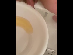 A lot of pee! A golden shower discharged from a beautiful dick. What do you do after that?