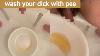 Veel plassen! Een gouden douche ontladen van een mooie lul. Wat doe je daarna?