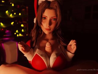 anime, christmas, blowjob, point of view
