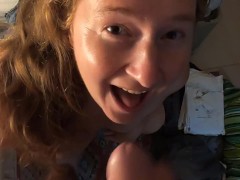 BBW Ginger Cumshot Compilation - Cum In Mouth