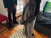 Preview 2 of Native Bunny 28F fucks the delivery guy while hubby is away and cleans up his cum