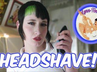 fetish, skinhead, short hair girl, shaving