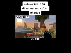 historia de como sobreviví 100 días en Minecraft hard core en un solo bloque- parte 3