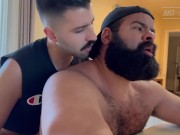 Preview 3 of Oscar Bear gets fucked and breeded by Nicks LuckyCharms