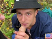 Preview 6 of #376 Guy catches guy jerking off in the woods and joins to fuck him