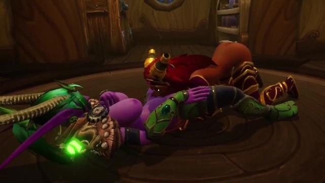 Warcraft Elfs are Having a Lesbian Experience Eating Pussy  Warcraft Porn Parody