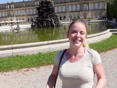 Video Public whore! Crowned Queen at Herrenchiemsee Castle with a sperm fountain!