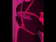 Preview 2 of shibari, human bondage, bdsm instruction.submission of a big-boobed beauty