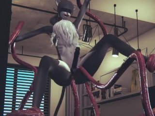 Furry Yaoi Hentai Cat boy fucked by deer futanari