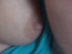 After having fucked on the beach, I flash my ass and hairy pussy to my best friend's stepson