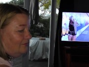 Preview 1 of NZ MILF Whore Blows Master while he counts the money. Cum wiped on money.