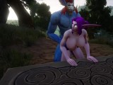 Troll Fucks Elf | Warcraft Porn Parody
