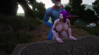Troll neukt elf | Warcraft porno parodie