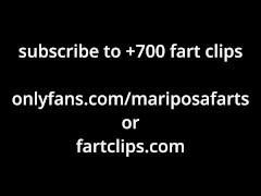 Farting on White Granny Panties