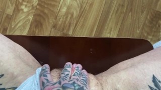 Yanking My Massive Clit Until I Squirt Across The Entire FTM PUSSY Video On OF