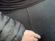 Preview 5 of horny girlfriend with big ass gets fucked in the car | german