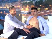 Preview 4 of The insurer gets undressed and sucked his huge cock by a fitness coach.