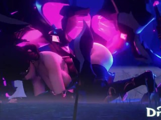 Captain Beidou from Genshin Impact gets fucked by a stone Riftwolf Doggystyle face down ass up