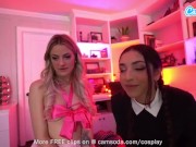 Preview 3 of Camsoda - Sexy Teen Cosplay As Sucks Her BFF’s Pussy