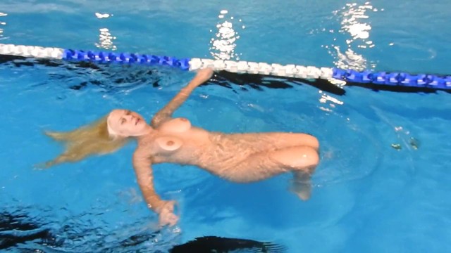 Swimming Nude in Public Bathhouse