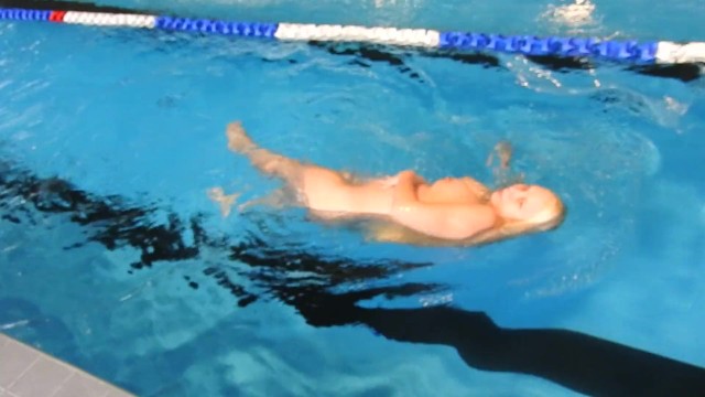 Swimming Nude in Public Bathhouse