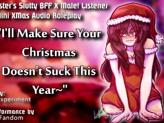 【r18+ XMas Audio RP】Your Sister's Slutty BFF Cums in your Room, wants your V-Card【F4M】