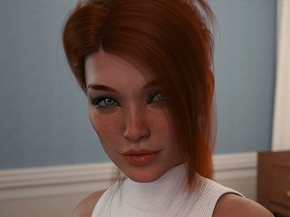 brunette, 60fps, reality, red head