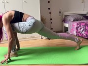 Preview 1 of You Secretly Watched Her Doing Yoga And She Decided To Tease You With A Sexy Dance