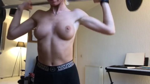 My First Ever Body Building Video (more on onlyfans @lemoncity444)