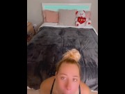 Preview 2 of Watch my fuck faces as I take a big dick (OnlyFans @blondie_dread for FULL video)